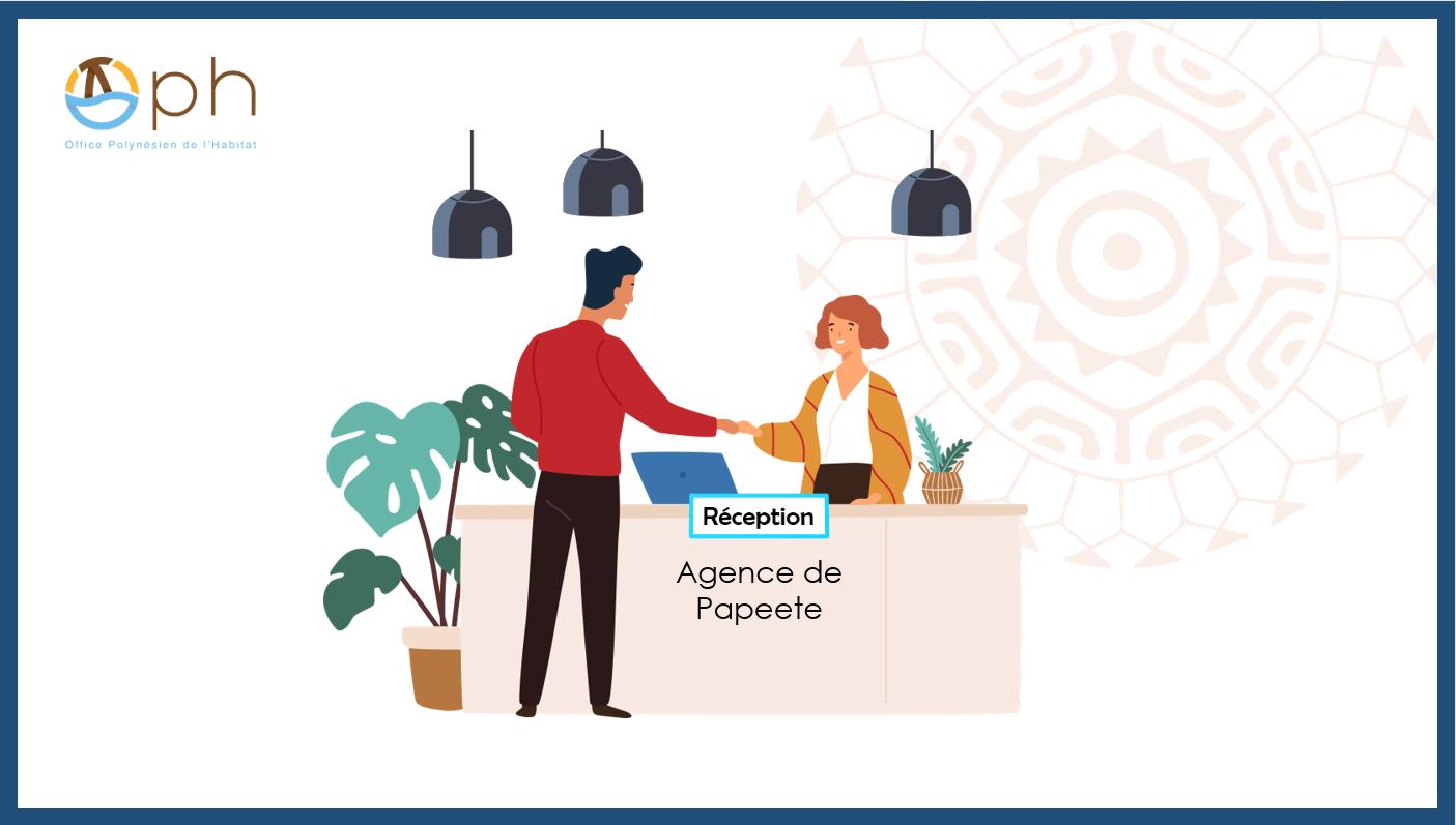 Organisation de la réception du public à Papeete